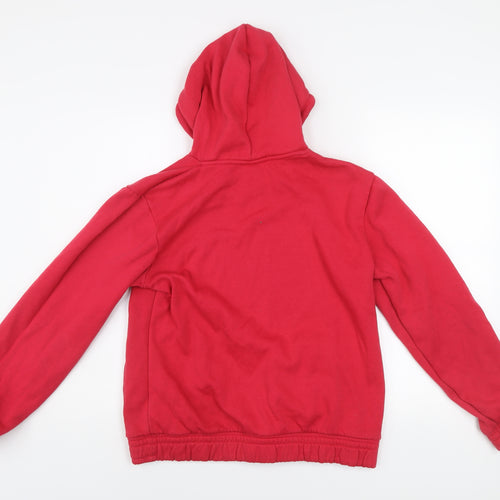 LA Gear Womens Red Pullover Hoodie Size 16 Regular Fit Fleece