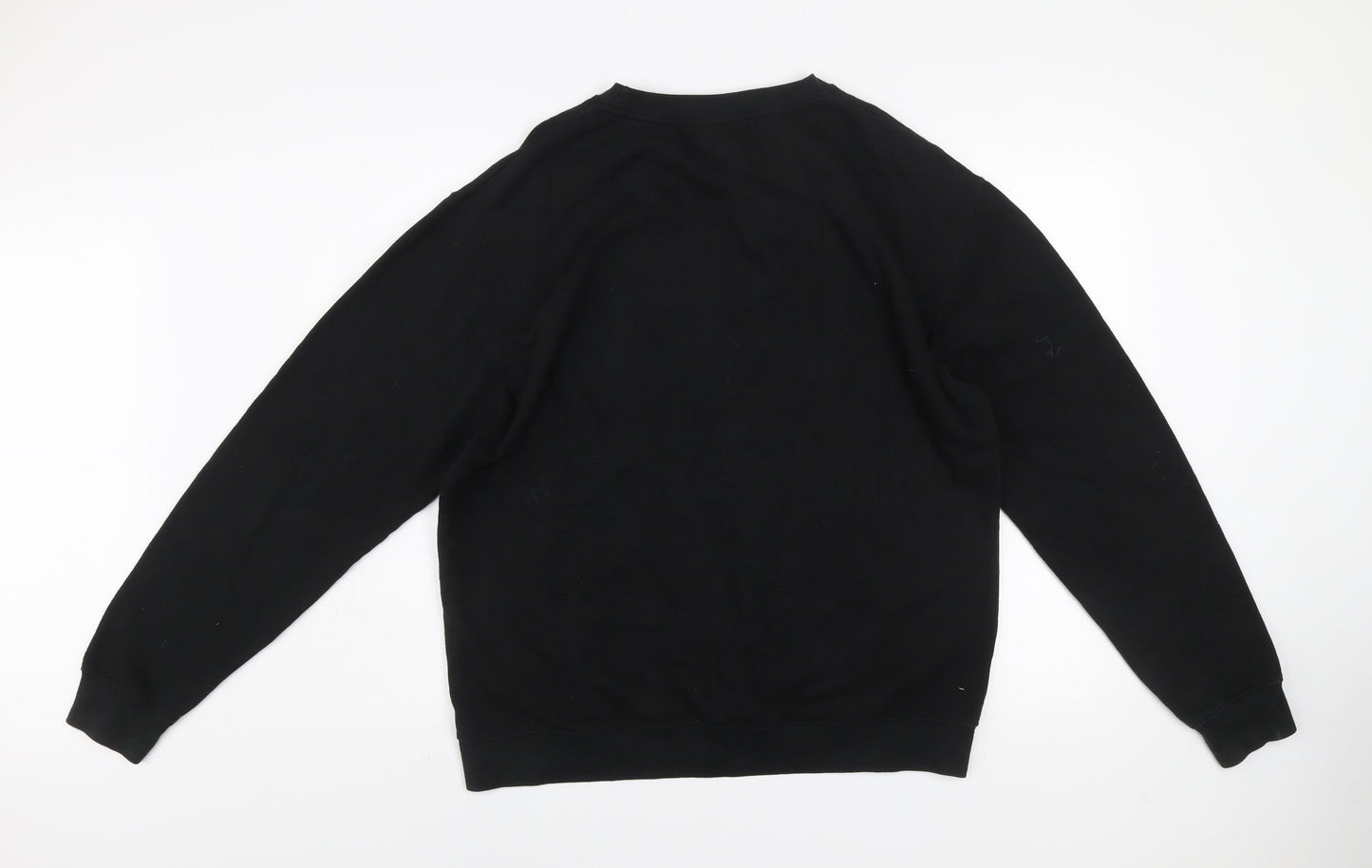 BHC Men's Black Pullover Sweatshirt L Graphic Logo Cotton Blend