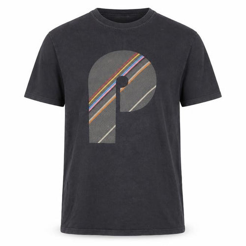 Paul Smith Men's Black M Graphic P Logo Cotton T-Shirt