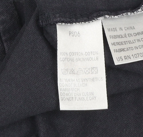 Paul Smith Men's Black M Graphic P Logo Cotton T-Shirt