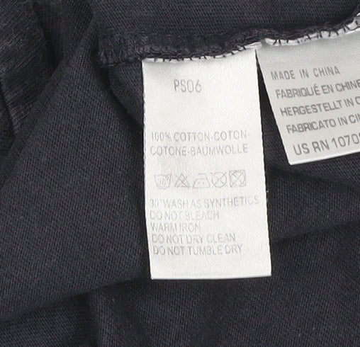 Paul Smith Men's Black M Graphic P Logo Cotton T-Shirt