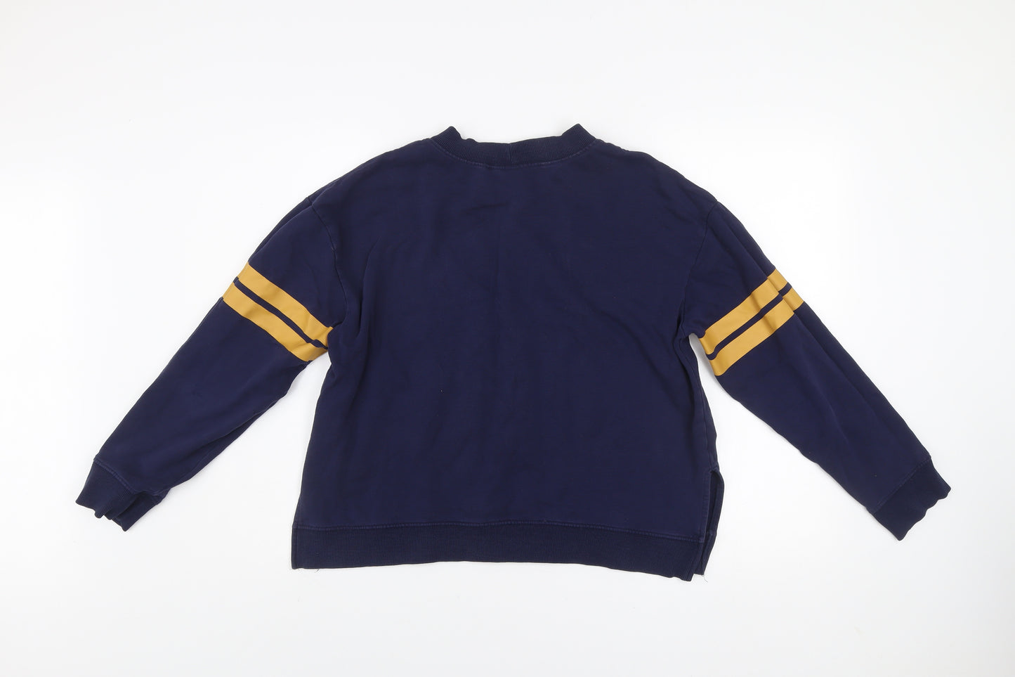 H&M Divided Women's Navy Blue Cotton Pullover Sweatshirt Size L