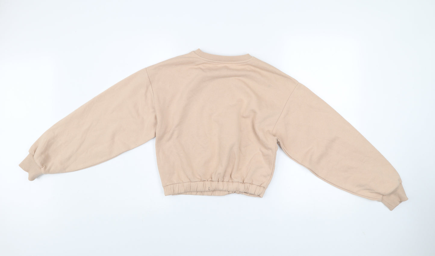 Candy Couture Girls Beige Just Be You Pullover Sweatshirt Age 13