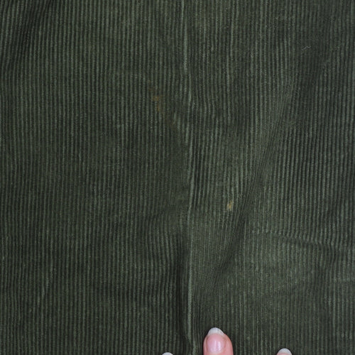 Clifford James Men's Green Corduroy Trousers 38R Classic Fit Cotton