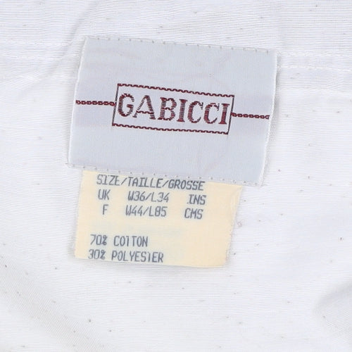 Gabicci Men’s Green Corduroy Trousers 36W 34L Regular Fit