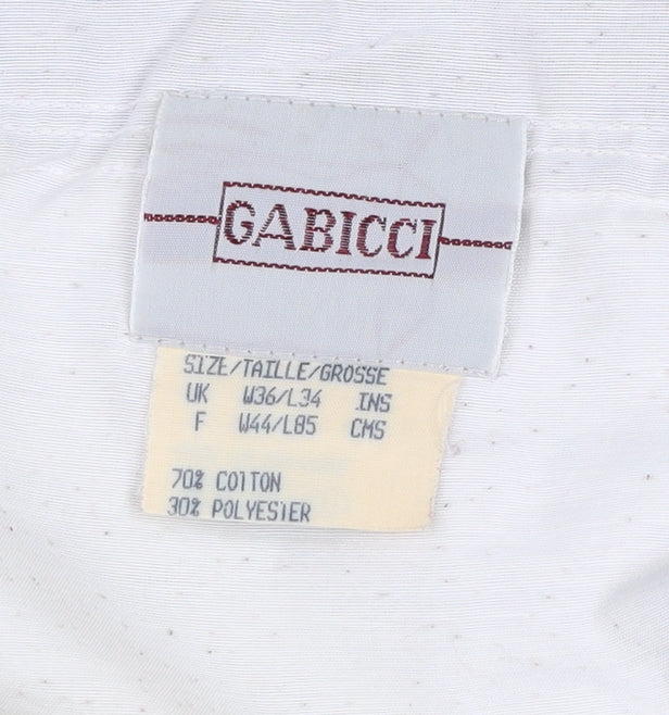 Gabicci Men’s Green Corduroy Trousers 36W 34L Regular Fit