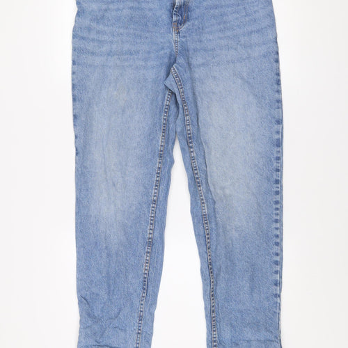 ASOS DESIGN Women Blue Maternity Mom Jeans Size 10 High Rise Denim