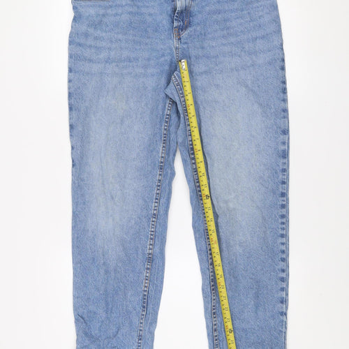 ASOS DESIGN Women Blue Maternity Mom Jeans Size 10 High Rise Denim