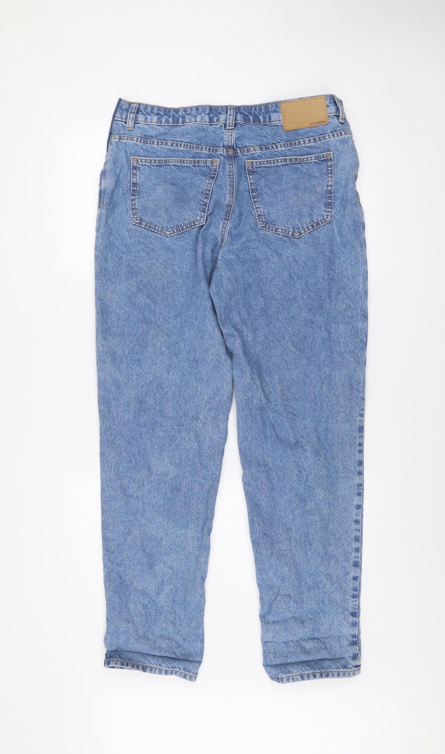 ASOS DESIGN Women Blue Maternity Mom Jeans Size 10 High Rise Denim