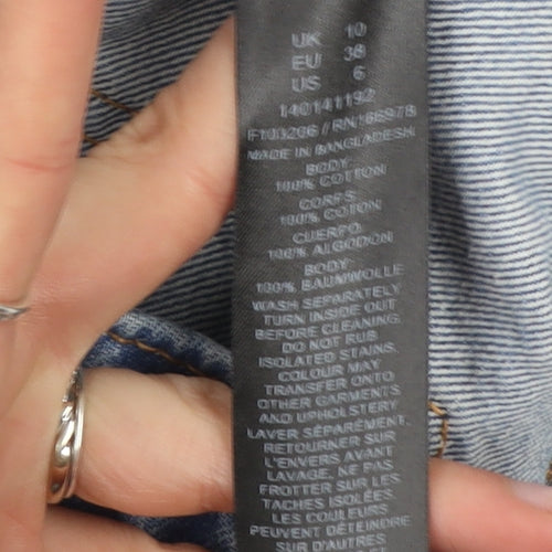 ASOS DESIGN Women Blue Maternity Mom Jeans Size 10 High Rise Denim