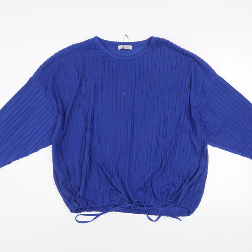Marks and Spencer Women's Blue Relaxed Fit Tunic Blouse Size 22