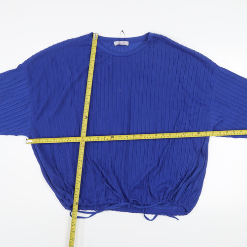 Marks and Spencer Women's Blue Relaxed Fit Tunic Blouse Size 22