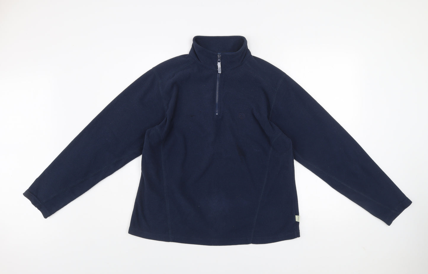 Hawkshead Active Navy 1/2 Zip Fleece Sweatshirt Women's Size 16