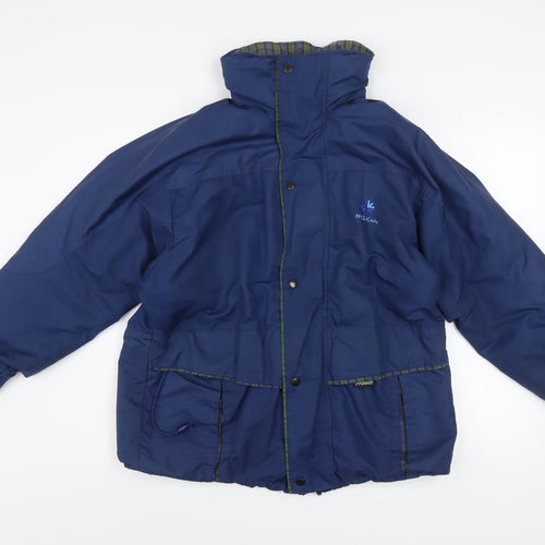 M.J. Kirby Men’s Blue Waterproof Parka Jacket M Regular Vintage
