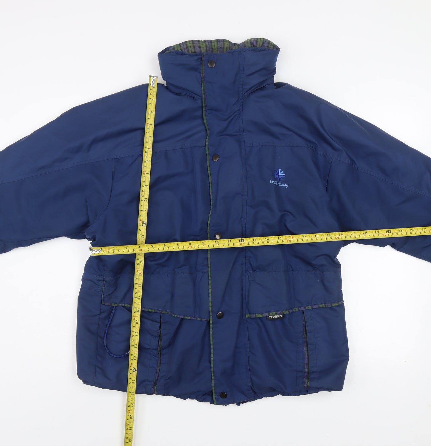 M.J. Kirby Men’s Blue Waterproof Parka Jacket M Regular Vintage