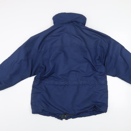 M.J. Kirby Men’s Blue Waterproof Parka Jacket M Regular Vintage