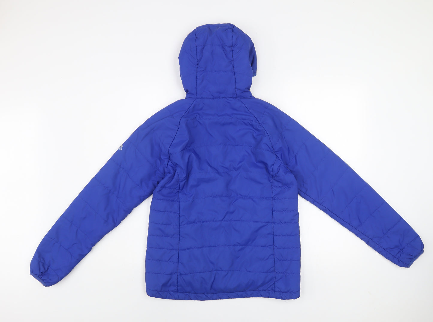 Craghoppers Womens Blue Puffer Jacket Size 10 Hooded Lightweight Outdoor