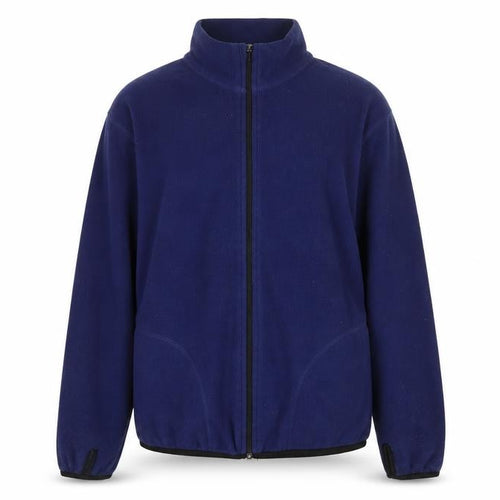 H&M Girls Blue Fleece Zip-Up Activewear Jacket Size 14 Regular Fit
