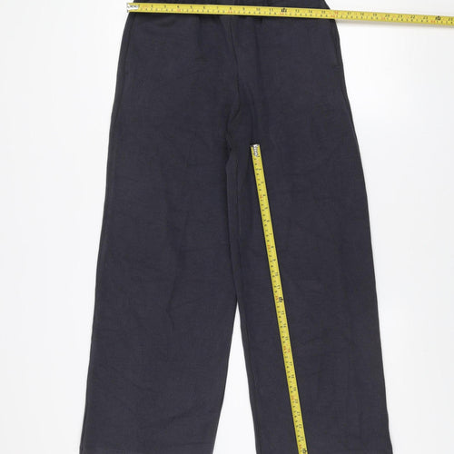 F&F Women Black Jogger Style Stretch Knit Trousers Size S