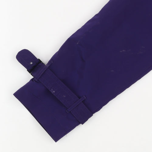 Lands' End Women's Purple Hooded Rain Jacket Size S