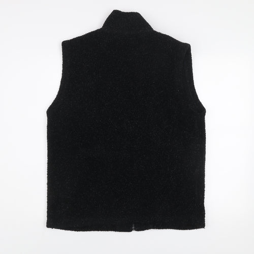 George Men’s Black Fleece Bodywarmer Gilet Waistcoat Size M