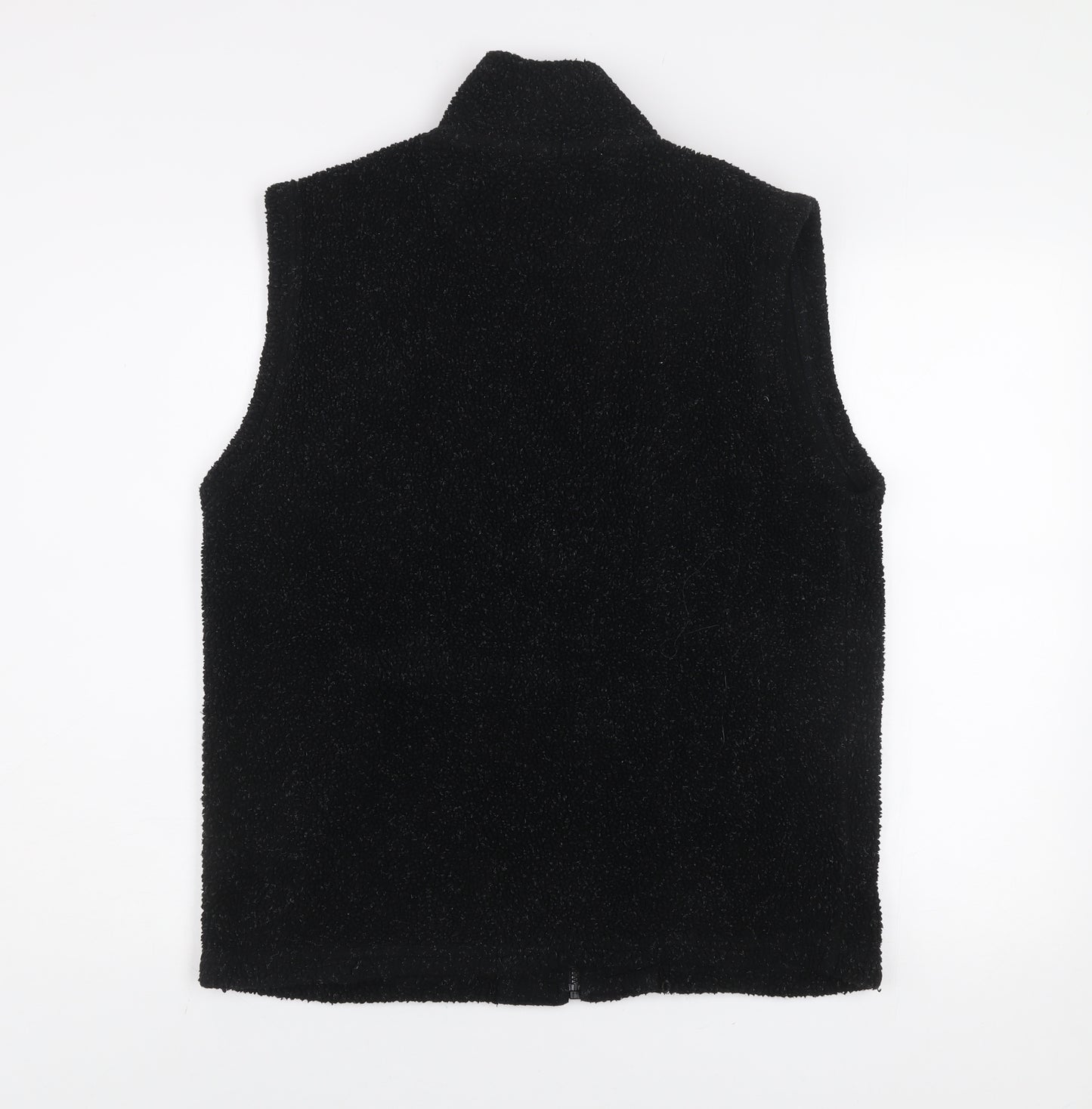 George Men’s Black Fleece Bodywarmer Gilet Waistcoat Size M