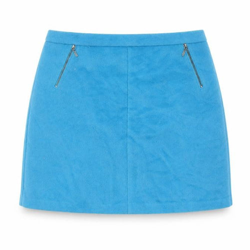 Marks and Spencer Women Blue Short Wool Blend Pencil Skirt Size 16