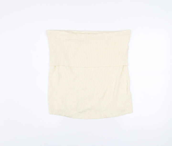 Marks and Spencer Women Beige Size 24 Knit Pencil Skirt