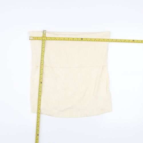 Marks and Spencer Women Beige Size 24 Knit Pencil Skirt