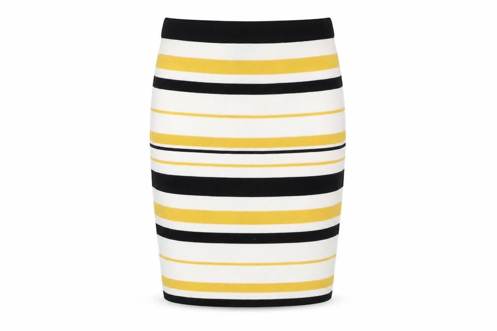 New Look Women’s Multicoloured Striped Pencil Skirt Size M