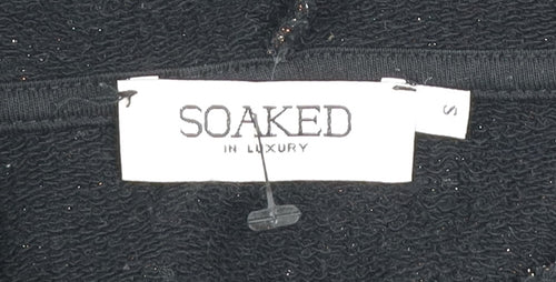 Soaked in Luxury Women's Black Sparkle Pullover Hoodie Size S
