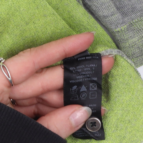 Paul Smith Women Grey Wool Viscose Short Sleeve Cardigan L