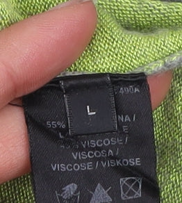 Paul Smith Women Grey Wool Viscose Short Sleeve Cardigan L