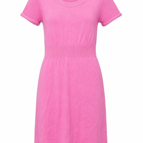 H&M Women’s Pink Cotton Knit Knee Length T-Shirt Dress Size 6