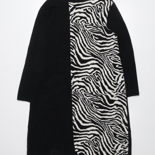 Morphy Art Group Women’s Black Zebra Knit Shift Dress Size S