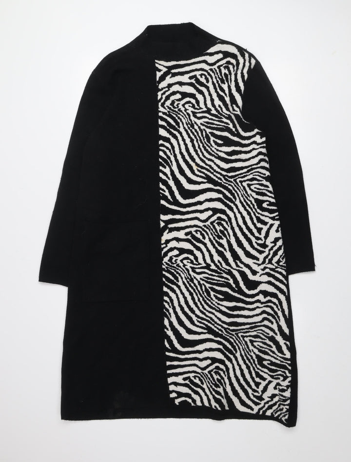 Morphy Art Group Women’s Black Zebra Knit Shift Dress Size S