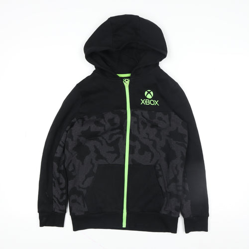 Xbox Boys Black Gaming Hoodie Jacket 10-11 Years Hooded Full Zip Logo