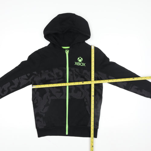 Xbox Boys Black Gaming Hoodie Jacket 10-11 Years Hooded Full Zip Logo