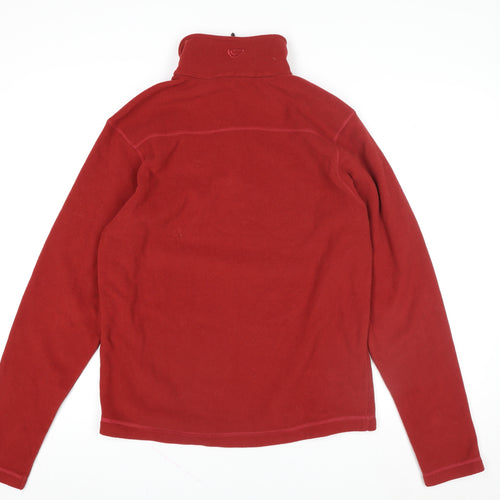 Brasher Men’s Red Fleece 1/4 Zip Pullover Sweatshirt Size S
