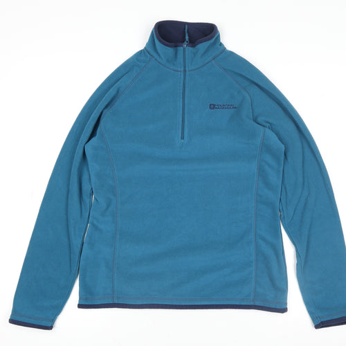 Mountain Warehouse Women's Blue Fleece Pullover Sweatshirt UK 10