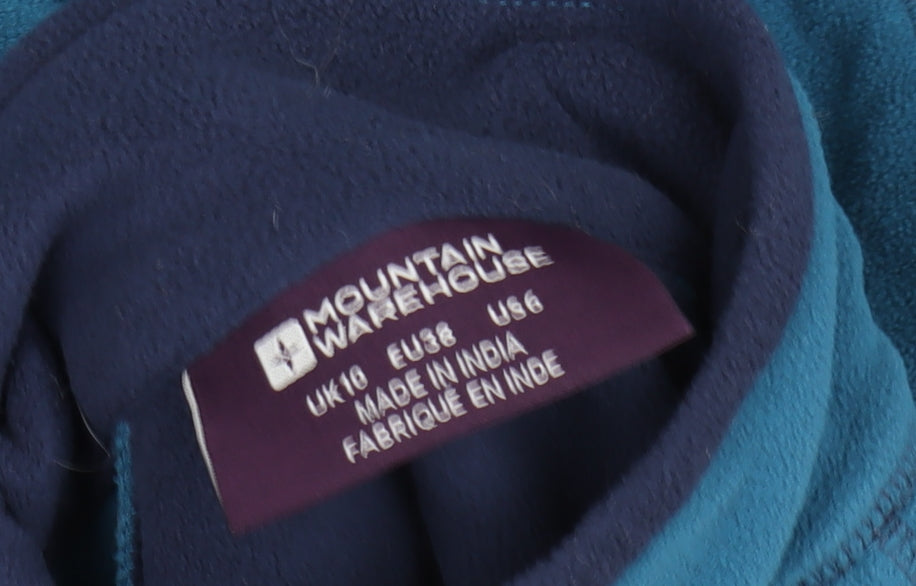 Mountain Warehouse Women's Blue Fleece Pullover Sweatshirt UK 10