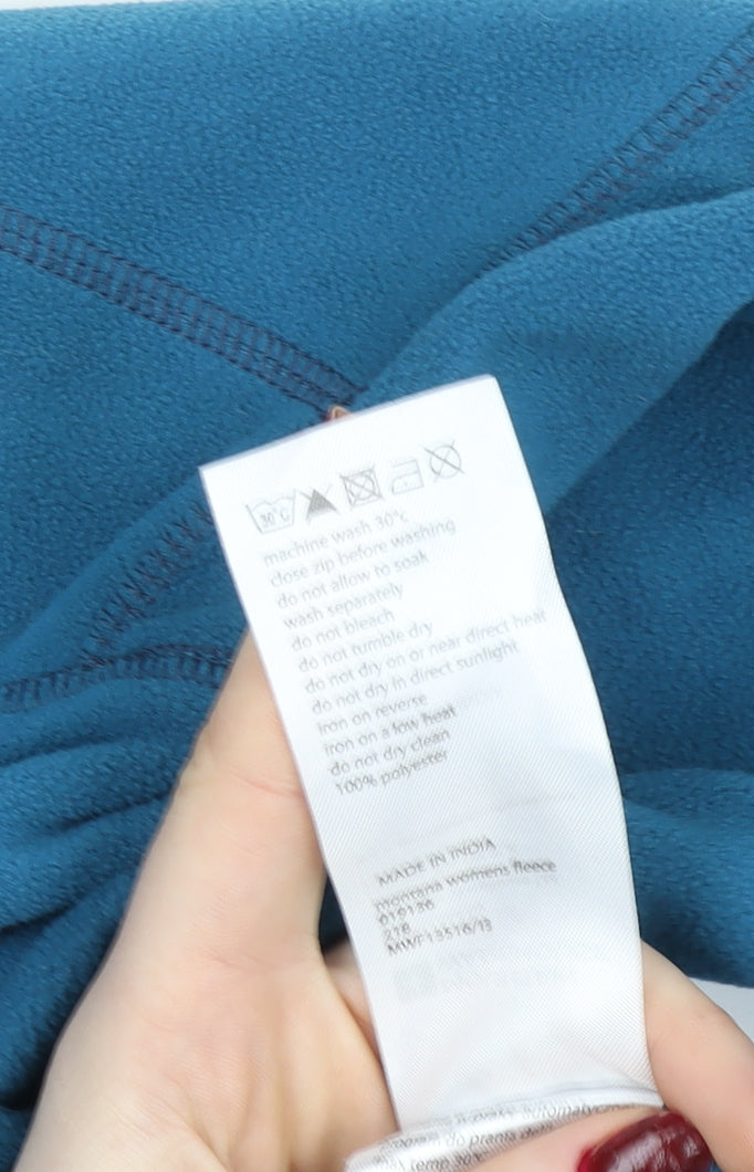Mountain Warehouse Women's Blue Fleece Pullover Sweatshirt UK 10