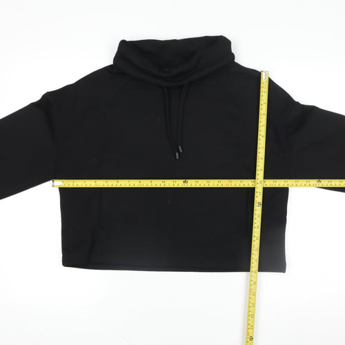 F&F Active Black Women's Small Funnel Neck Pullover Sweatshirt