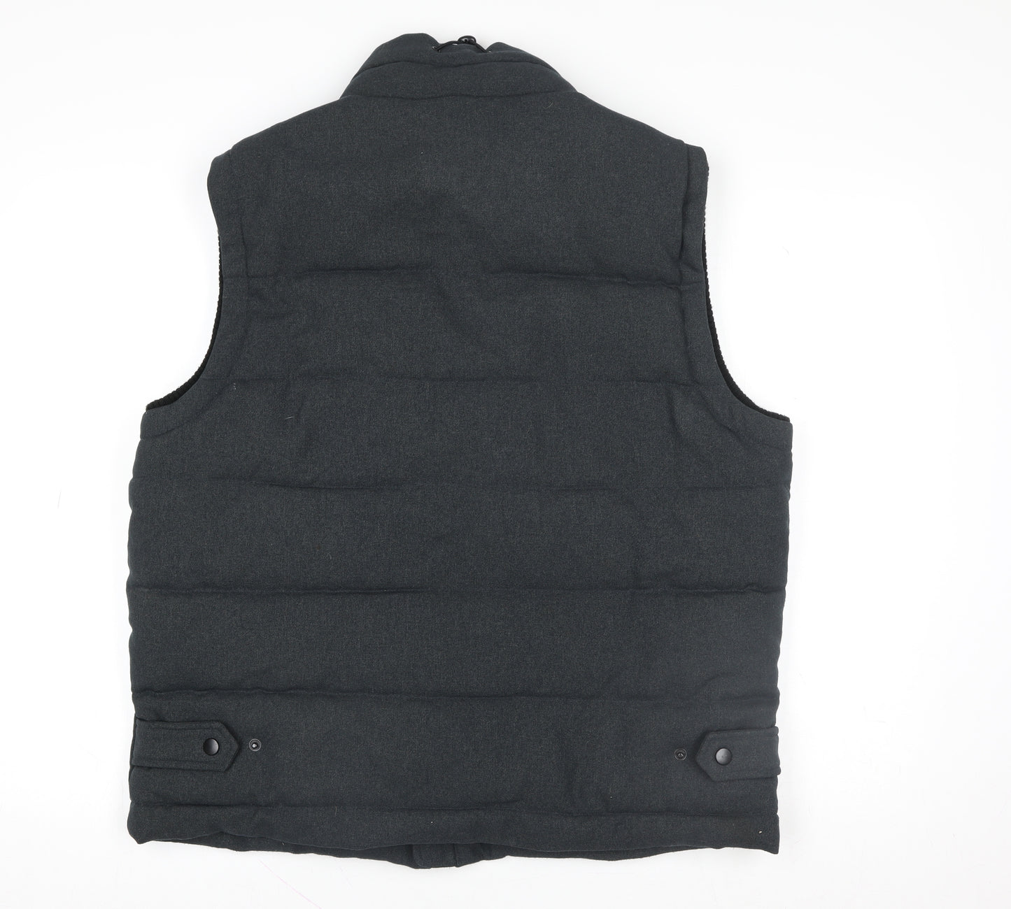 Kenneth Cole Reaction Men's Grey Puffer Waistcoat L Lined Casual