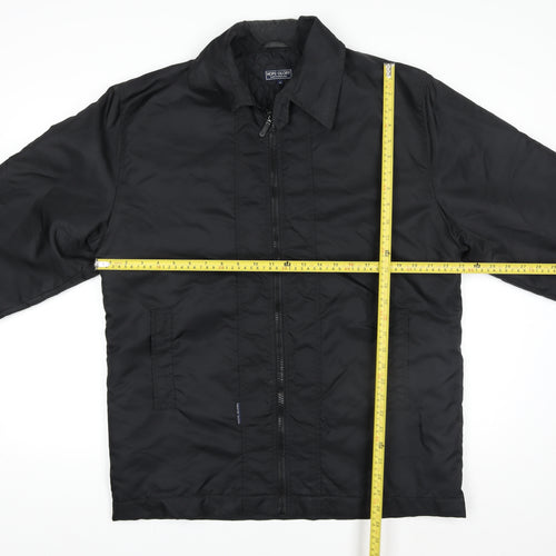 Hope Glory Men's Black M Quilted Nylon Jacket Full Zip Lined