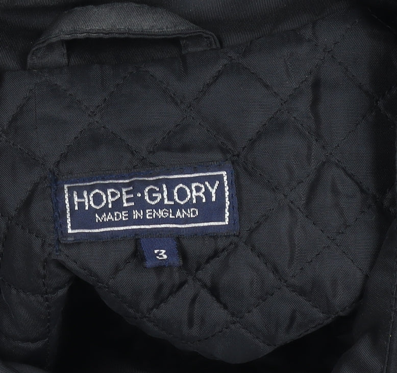 Hope Glory Men's Black M Quilted Nylon Jacket Full Zip Lined