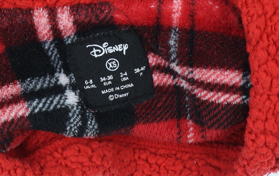 Disney Women’s Red Fleece Mickey Mouse Pyjama Top XS