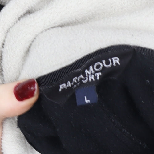 PARMOUR Sport Women's Beige Black Fleece Full Zip Jacket Size L
