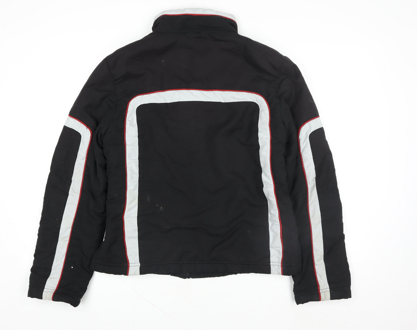 Authentic Style Men's Black XL Motorcycle Jacket Padded Full Zip