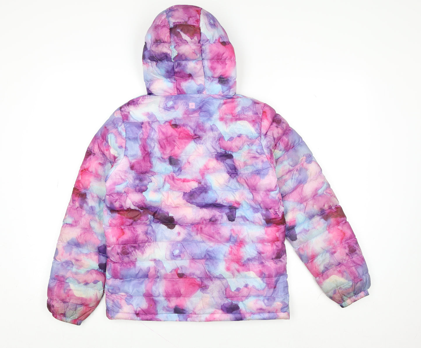Mountain Warehouse Girls Multicoloured Puffer Jacket 11-12 Years Hooded Water Resistant